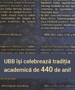 UBB își celebrează tradiția academică de 440 de ani!